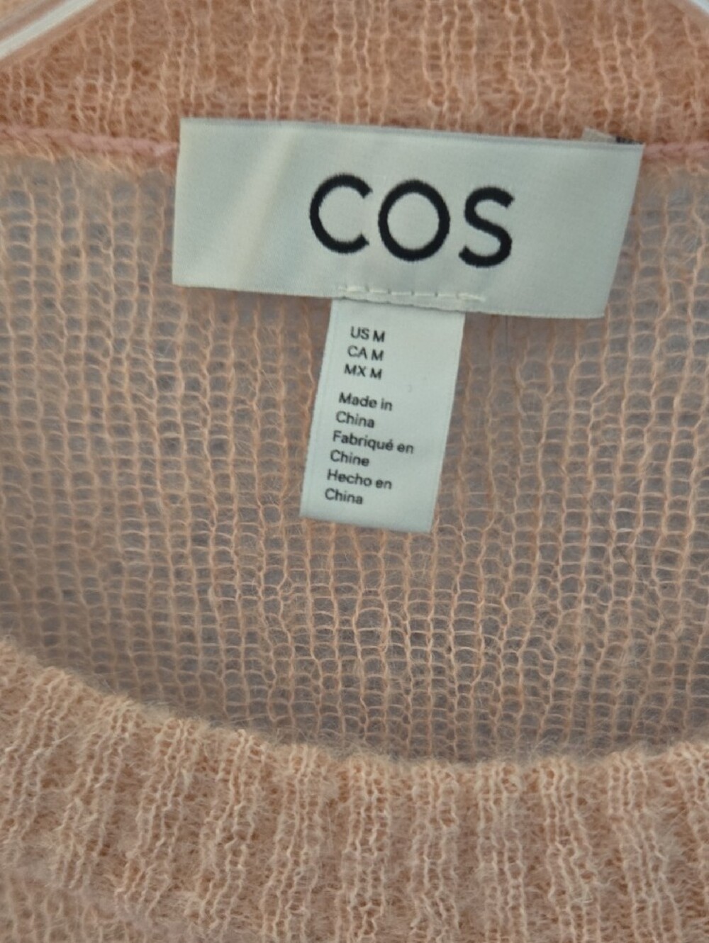 COS Pink Abstract Multi-Color Crewneck Sweater - Picture 2 of 4